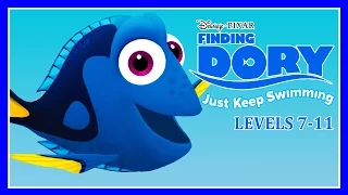 Disney Pixar Finding Dory - Just Keep Swimming - Levels 7-11 Gameplay Video