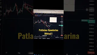 BİTCOİNDE PATLATMA TUZAĞINA DİKKAT!!! KRİTİK DİRENÇ VE DESTEK SEVİYELERİ!!! BTC SON DURUM #shorts