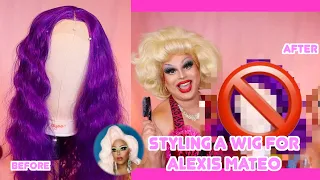 STYLING A WIG FOR ALEXIS MATEO