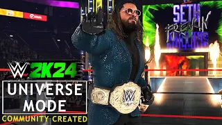 WWE 2K24 Universe Mode 1ST EPISODE | WWE 2K24 Community Created Universe Mode | RAW EP01