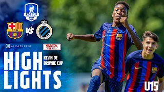 HIGHLIGHTS: Barcelona - Club Brugge U15 Kevin De Bruyne Cup 2023