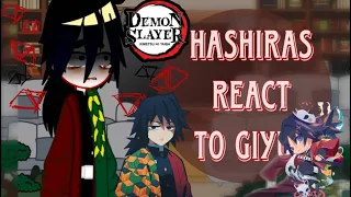 🌊 hashira reacts to tomioka giyuu as Ray read desc  || KNY fyp || Gacha club 🔥