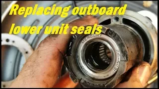 Replacing Lower Unit Seals on an Outboard Boat Motor WITHOUT Expensive Tools!