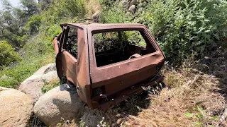 Volkswagen discovered while looking off cliffs for classic cars.