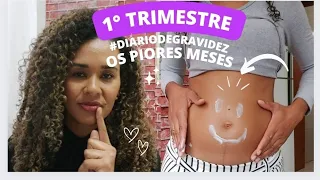 Diário de gravidez - 1° trimestre / os piores meses / primeiros sintomas de gravidez e mais...