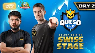 🔴LIVE GOLDEN TICKET WORLDS | QUESO CUP SWISS STAGE DAY 2 CLASH OF CLANS | CASTERS SOCKERS Y SHION