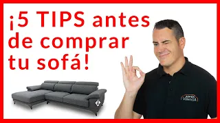 Los 5 TIPS esenciales para COMPRAR un SOFÁ 👀✅ ¡¡Te los contamos TODOS!!