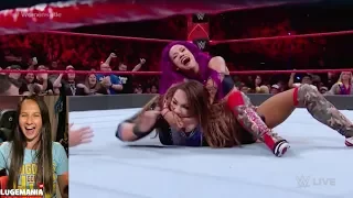 WWE Raw 8/14/17 Sasha Banks vs Nia Jax #1 Contender