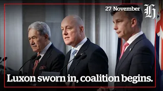 Luxon sworn in, coalition begins | nzherald.co.nz