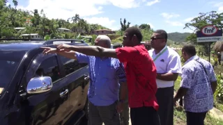 Fijian Prime Minister Voreqe Bainimarama visits Wailotua and Nasautoka