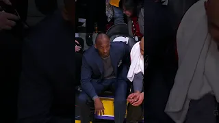 When Kobe kicked Nance Jr. out of his seat 😬 #shorts