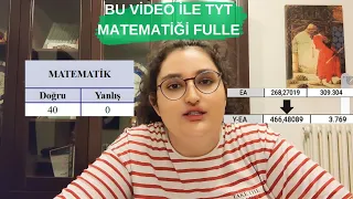 TYT MATEMATİĞE BAKIŞ AÇINI DEĞİŞTİRECEK VİDEO.309K'DAN 3K'YA YKS SERÜVENİM. #yks #yks2024 #tytmat