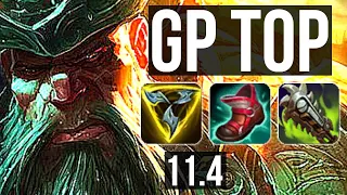 GANGPLANK vs IRELIA (TOP) | 9/0/8, 600+ games, Legendary, 1.0M mastery | KR Master | v11.4