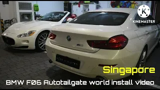 BMW F06 Automatic Tailgate.           World buyer installed video.