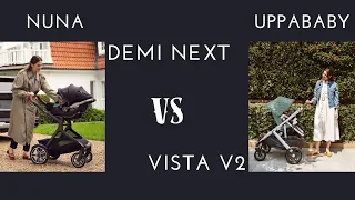 NUNA Demi Next Comparison Versus UppaBaby Vista V2 & Demo