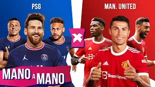 PSG COM MESSI X UNITED COM CR7: QUAL TIME É MELHOR?! MANO A MANO ESPECIAL