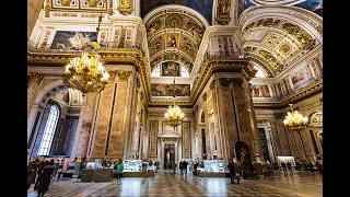 Inside St. Isaac's Cathedral and Life in St. Petersburg CENTER