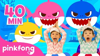 Dança do Bebê Tubarão e muito mais músicas infantis | +Compilação | Pinkfong Canções para crianças