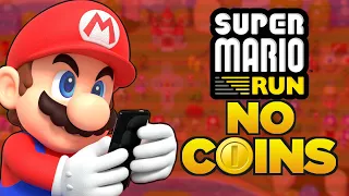 I tried BEATING Super Mario Run WITHOUT TOUCHING a single COIN!