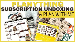 PLANYTHING SUBSCRIPTIONS ARE BACK!!  UNBOXING & PLAN WITH ME | BOOK LOVERS AND BLACK & WHITE WASHI