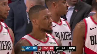 Last 2 minutes | GS Warriors vs Portland Trail Blazers | Game 4 NBA Playoffs