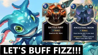 LoR, BUT WE'RE MAKING FIZZ A BIG FISH | Legends of Runeterra Gameplay | LoR | Fizz Deck