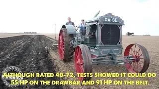 Plowing With The Model 40-72 Gas Tractor - Largest Cross Motor Tractor J. I. Case Built!