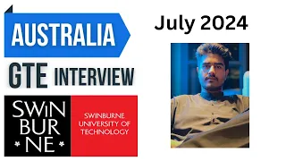 Swinburne University GTE Interview GST | GST Australia 2024 | Masters in Australia