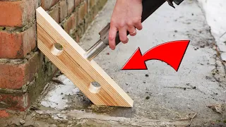 Created a powerful tool from a shock absorber and plywood!