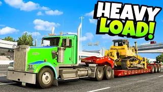 We Drove HEAVY MACHINERY Across The Country in American Truck Simulator!