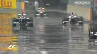 Kamui Kobayashi re-overtake on Michael Schumacher Canadian GP 2012