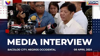 Media Interview in Bacolod City, Negros Occidental 4/8/2024
