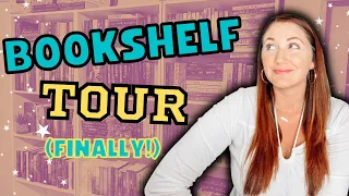 BOOKSHELF TOUR // All the books I own in my home library 📚