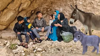 (42)The hard life of a couple in a mountain village in lran | hot bread | Nomadic Lifestyle of lran