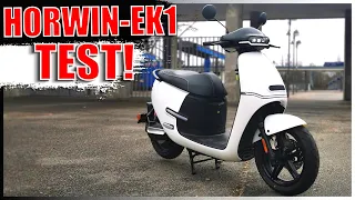 HORWIN-EK1 TEST!!! ⚡ MODELL-2021 ⚡ Speed - Fahrwerk - Reichweite - E-Roller Review - Horwin EK1-TEST