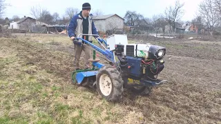 Посів трав з допомогою мотоблоку (без оранки, тільки фрезою)