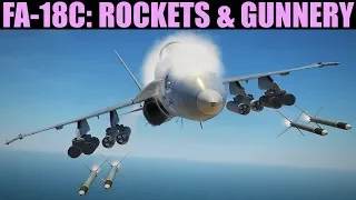 FA-18C Hornet: Air To Ground Gun & Rockets Tutorial | DCS WORLD