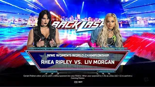 WWE 2K24 | Rhea Ripley Vs Liv Morgan - Women's World Championship