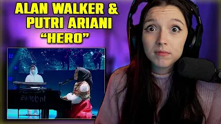 My Favorite ! Alan Walker X Putri Ariani - Hero | FIRST TIME REACTION | TIKTOK AWARDS INDONESIA 2023