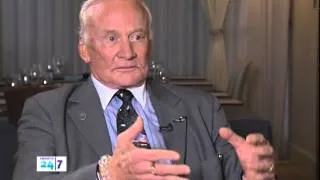 Buzz Aldrin discusses the moon landing, space exploration and Mars with Omar Butti