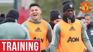 Manchester United Train Ahead Of Manchester City Clash | Manchester United