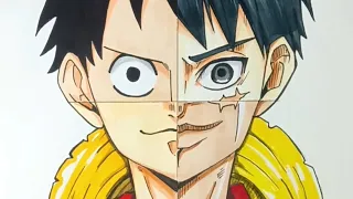 How to Draw Luffy in 4 Different Anime Styles