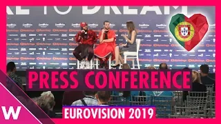 Portugal Press Conference: Conan Osiris "Telemóveis" @ Eurovision 2019 second rehearsal