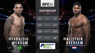 Fabricio Werdum vs Alistair Overeem Full Fight Full HD