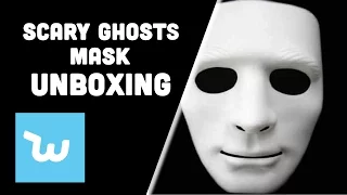 UNBOXING Scary Ghosts Halloween DIY Adult Mime Party Cosplay Costume Dressing Mask