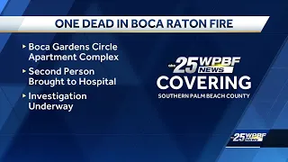 One person dead, another injured following apartment fire in west Boca Raton