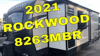 New 2021 FOREST RIVER ROCKWOOD SIGNATURE 8263MBR Travel Trailer King Bed Auto Leveling Dodd RV