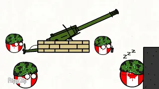 Canadian artillery wake up |Countryballs| #countryballs