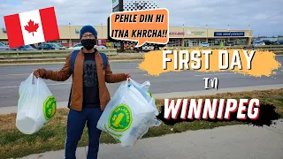 FIRST DAY IN WINNIPEG | SHOPPING | INDIAN STUDENT IN CANADA