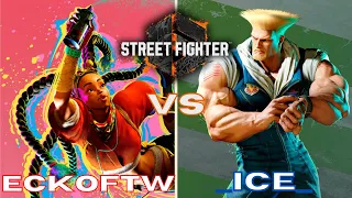 EckoFTW (Kimberly) vs _Ice_ (Guile) Ranked Match Set. (Street Fighter 6 Closed Beta)